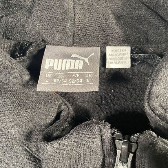 Puma Ferrari Sweat Track Jacket Mens Large Full Zip Track Fleece Motorsport - Picture 2 of 9